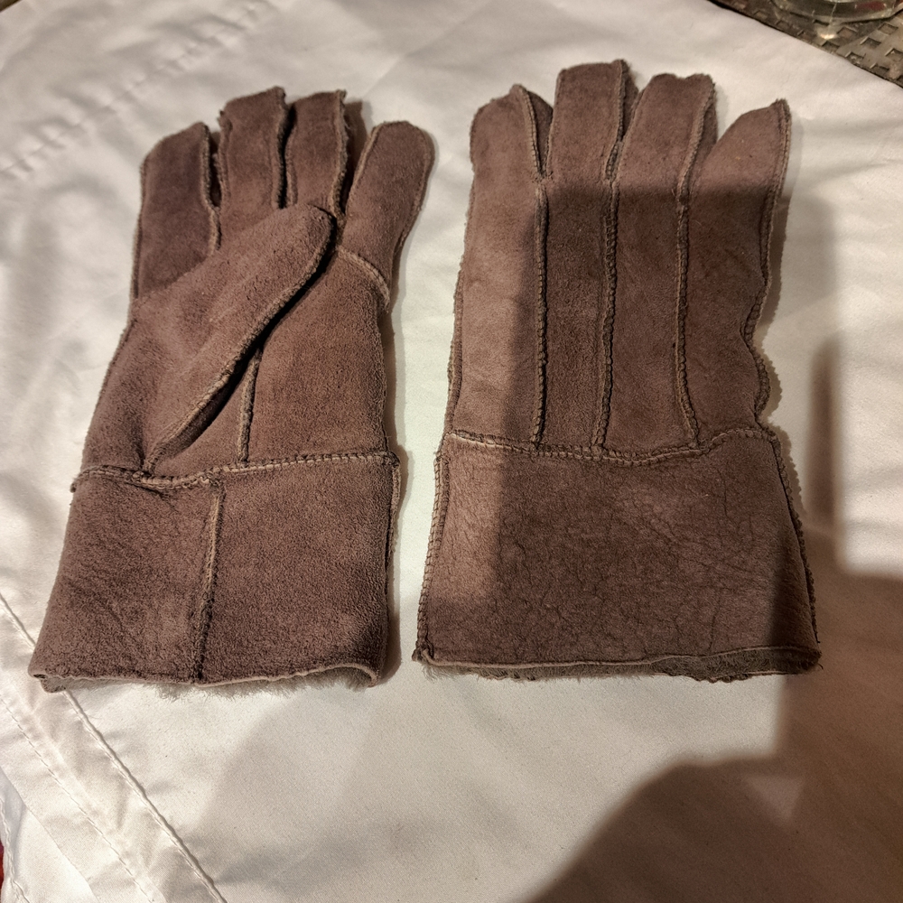Men's Brown Leather Gloves